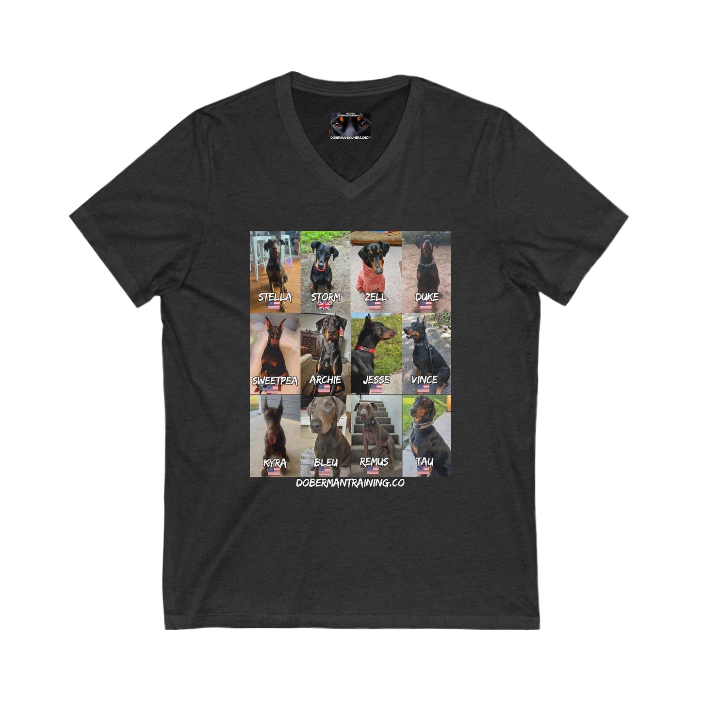 Fam 1 Sit Private Label Unisex Jersey Short Sleeve V-Neck Tee