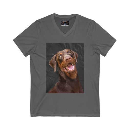 The Eyes Private Label Unisex Jersey Short Sleeve V-Neck Tee