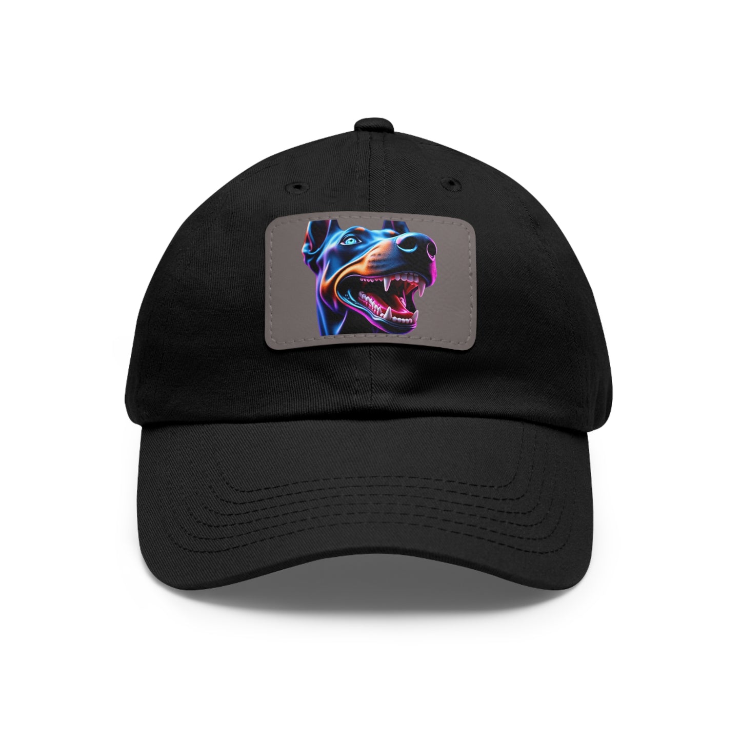 Smiles 1 Dad Hat with Leather Patch (Rectangle)