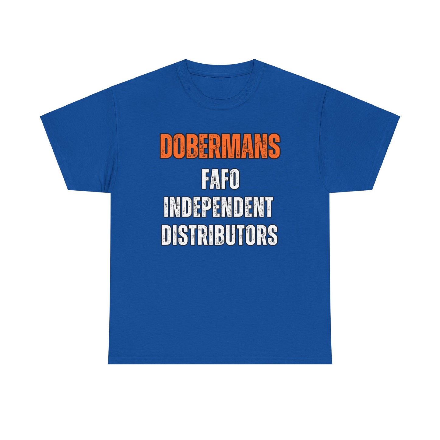 Dobermans Because 5 2025 Unisex Heavy Cotton Tee