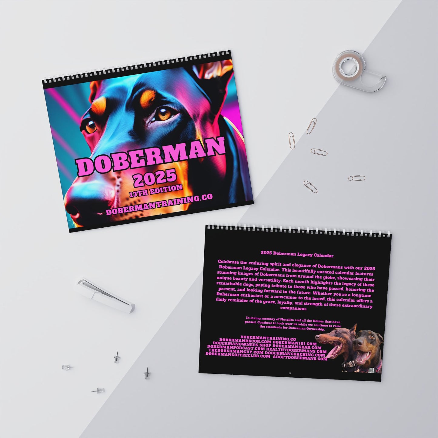 Doberman DTT 13th Edition Wall Calendars (2025)