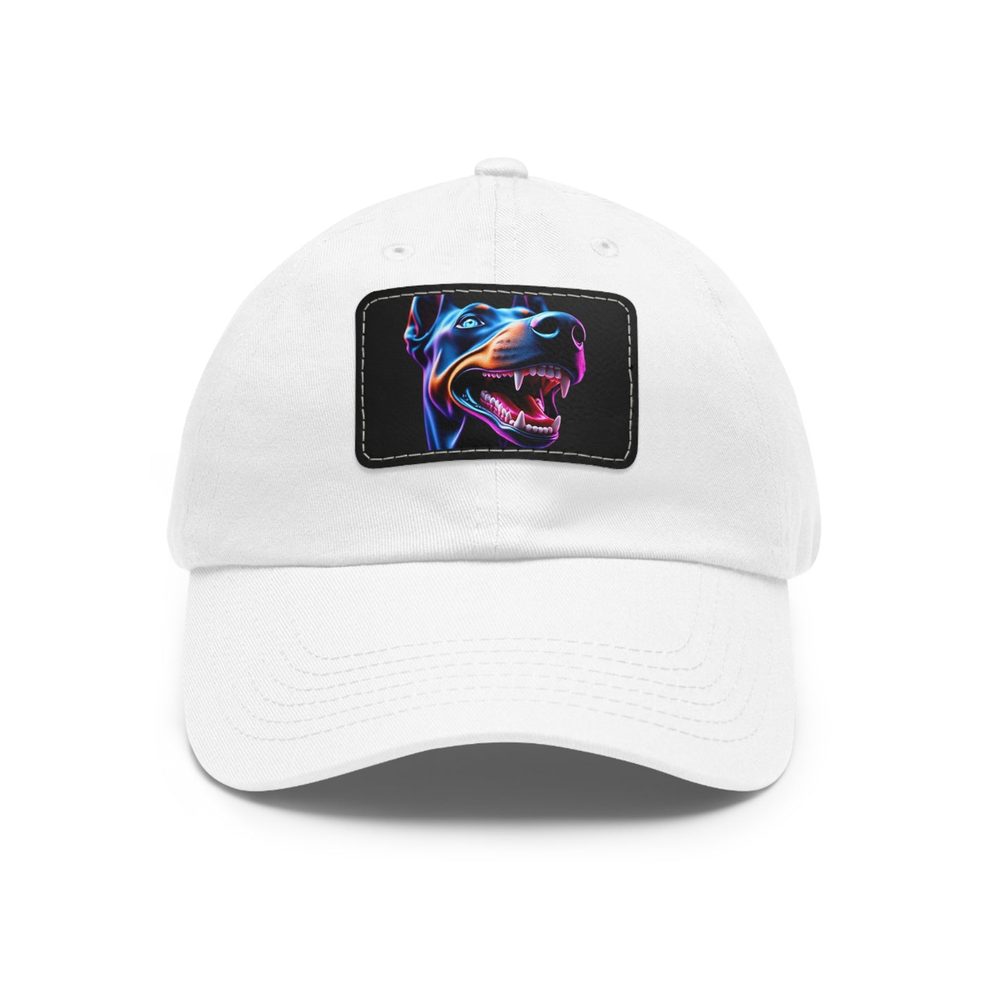 Smiles 1 Dad Hat with Leather Patch (Rectangle)