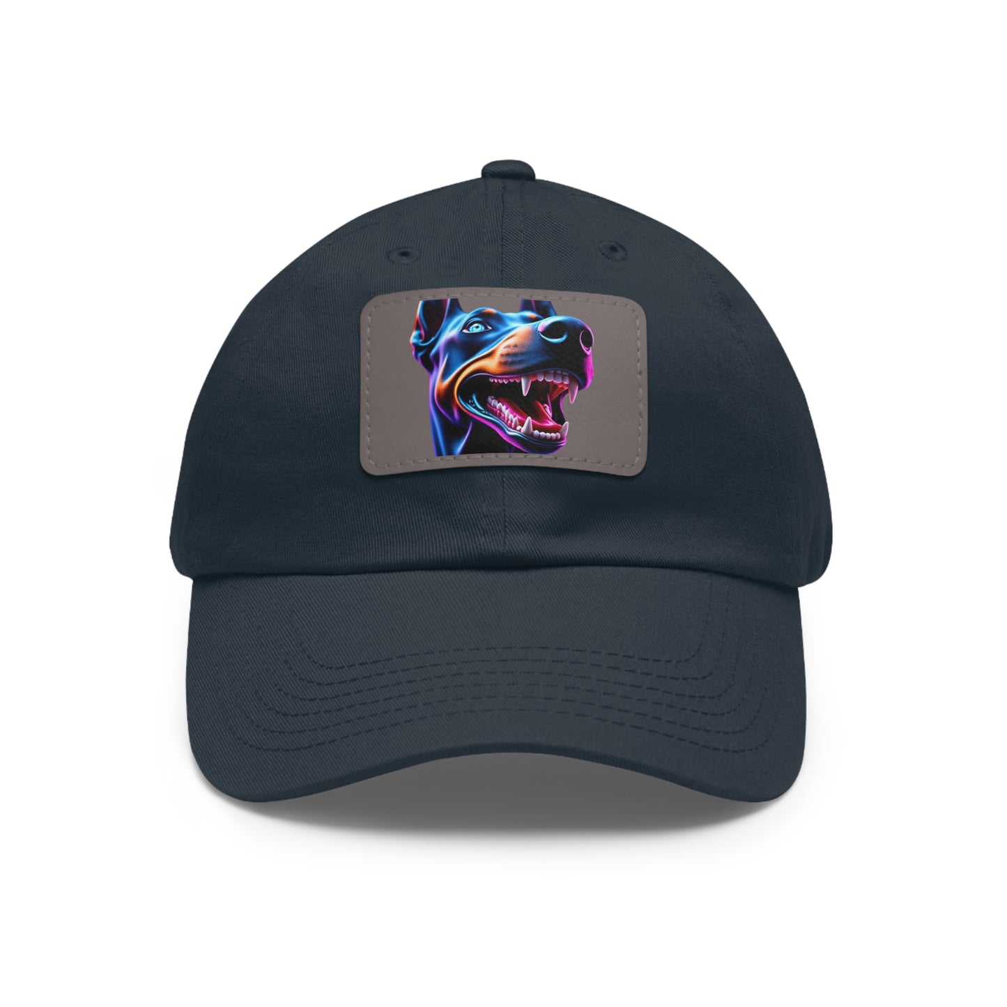 Smiles 1 Dad Hat with Leather Patch (Rectangle)