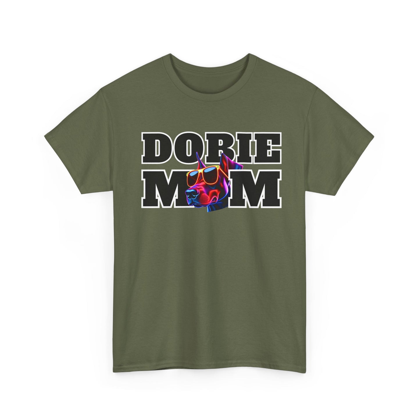 Dobie Mom 09 2025 Unisex Heavy Cotton Tee