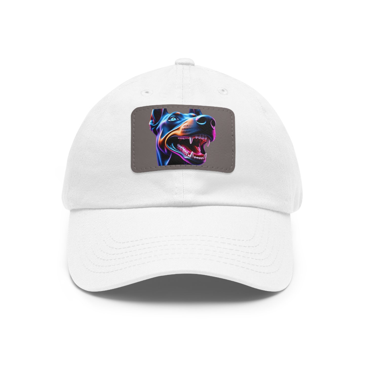 Smiles 1 Dad Hat with Leather Patch (Rectangle)