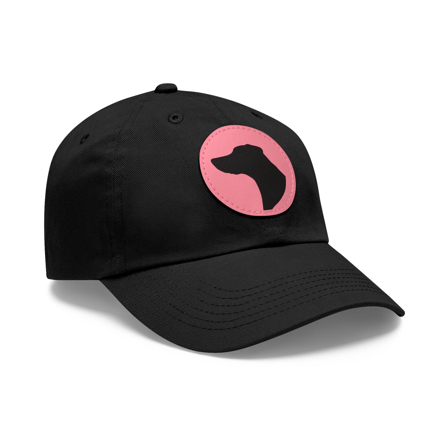 N 7 Dad Hat with Leather Patch (Round)