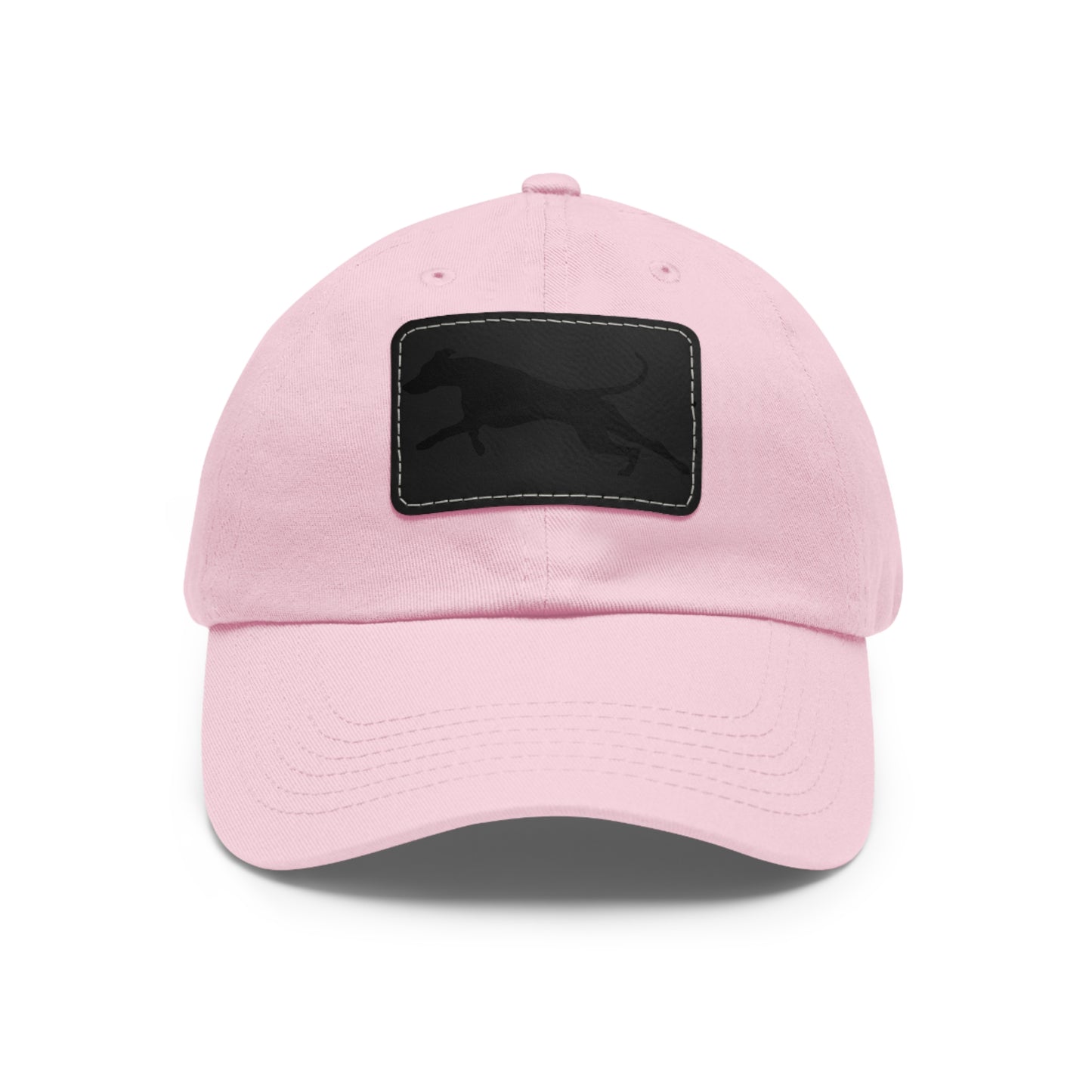 Run 1 Dad Hat with Leather Patch (Rectangle)