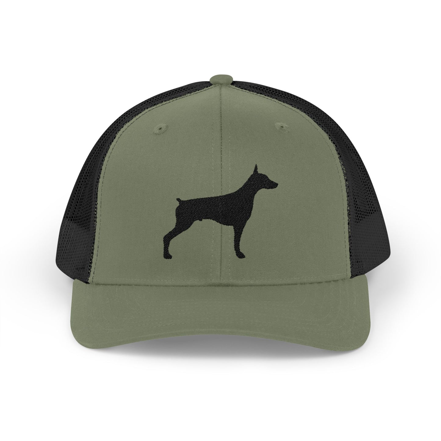 Doberman 2 Silhouette Snapback Trucker Cap