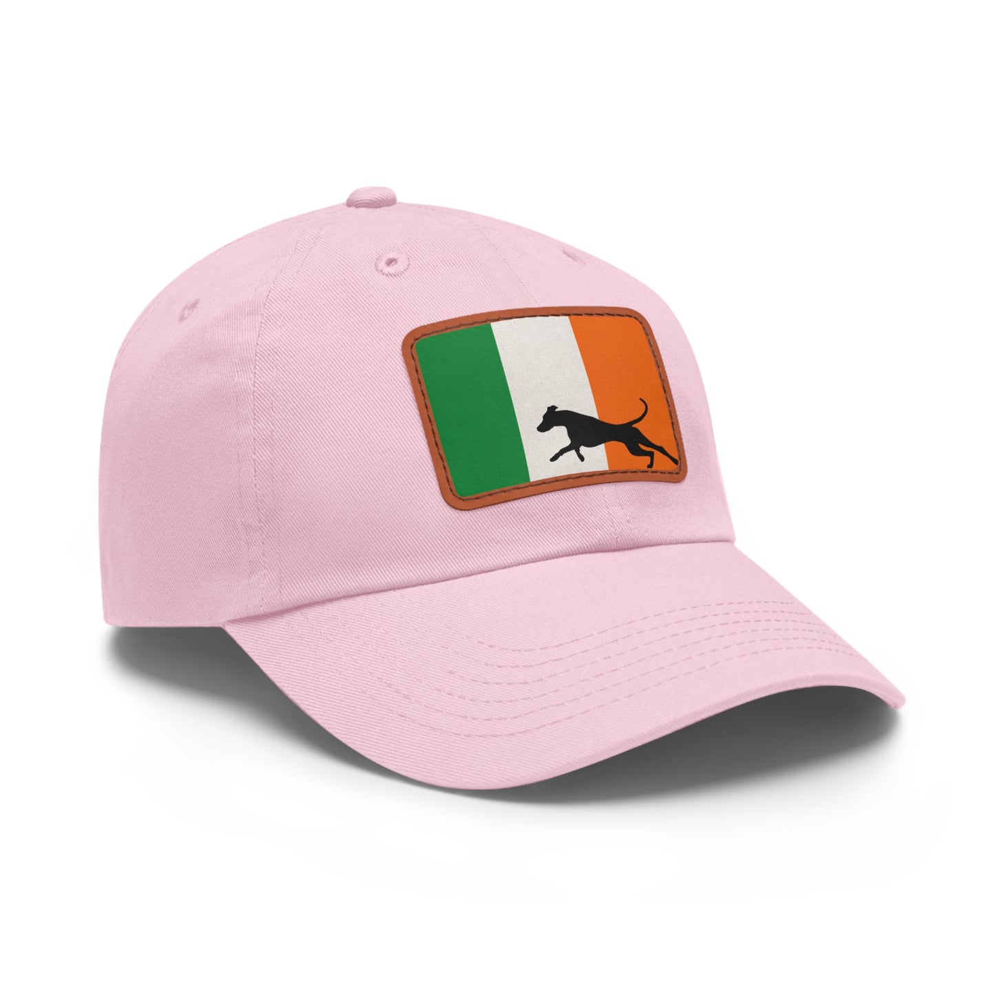 Doberman Ireland Protect 1 Dad Hat with Leather Patch (Rectangle)