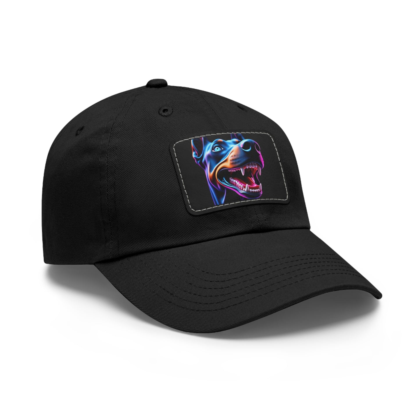 Smiles 1 Dad Hat with Leather Patch (Rectangle)