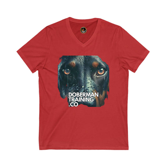 DTT 2 Private Lable Unisex Jersey Short Sleeve V-Neck Tee