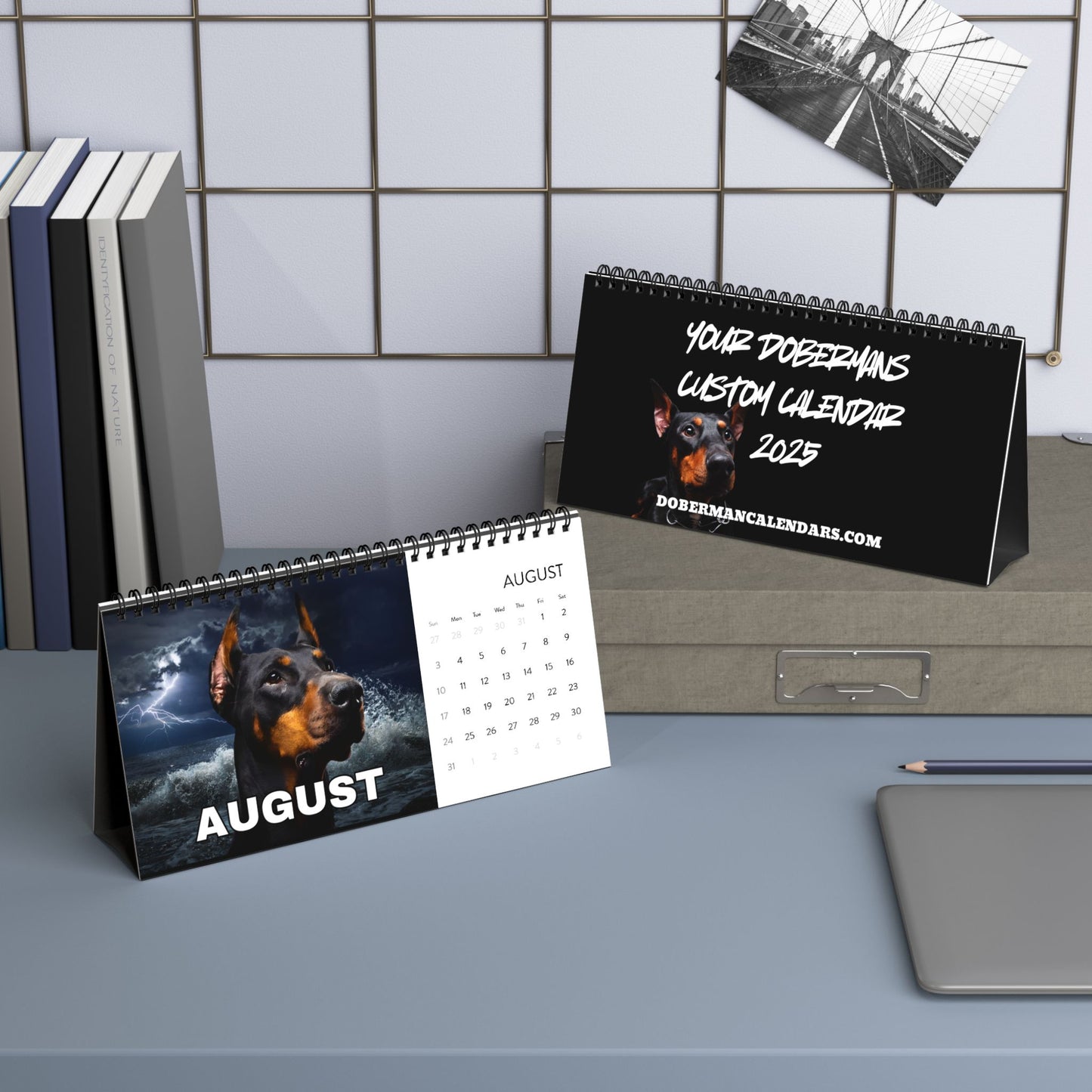 Custom 13 Image Desktop Calendar (2025 grid)