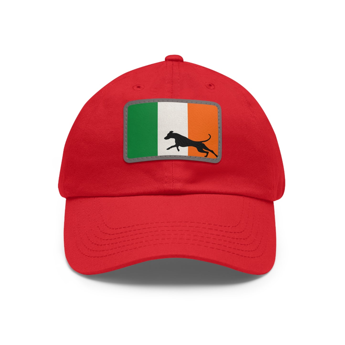 Doberman Ireland Protect 1 Dad Hat with Leather Patch (Rectangle)