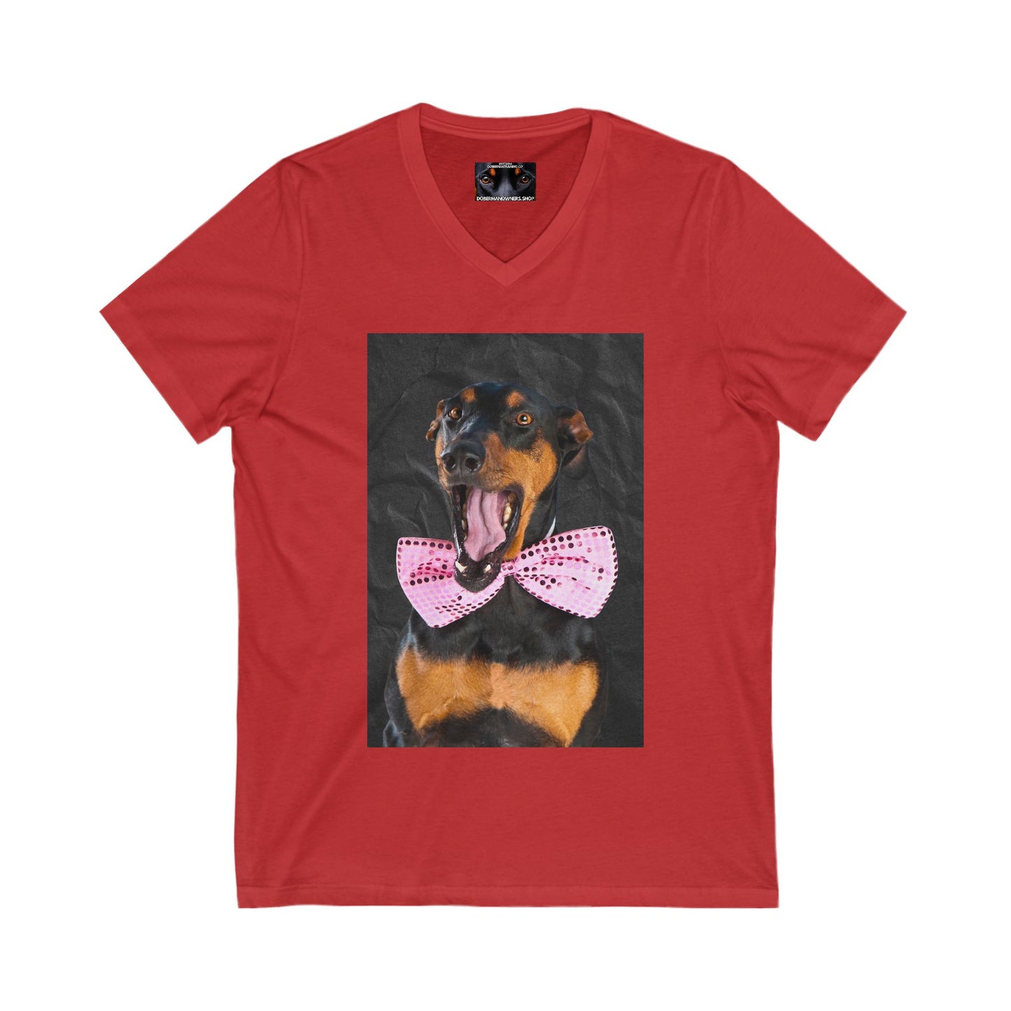The Smile Private Label Unisex Jersey Short Sleeve V-Neck Tee