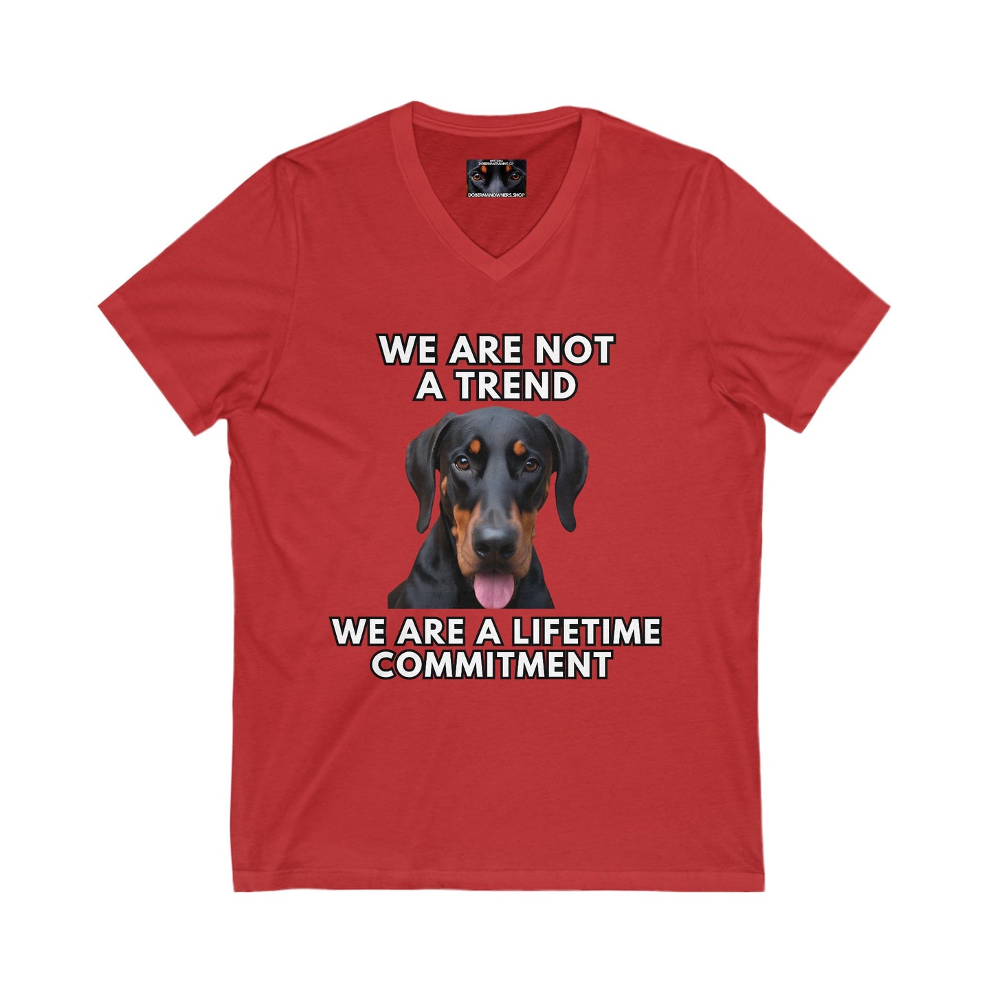 Adopt 10 Private Label Unisex Jersey Short Sleeve V-Neck Tee