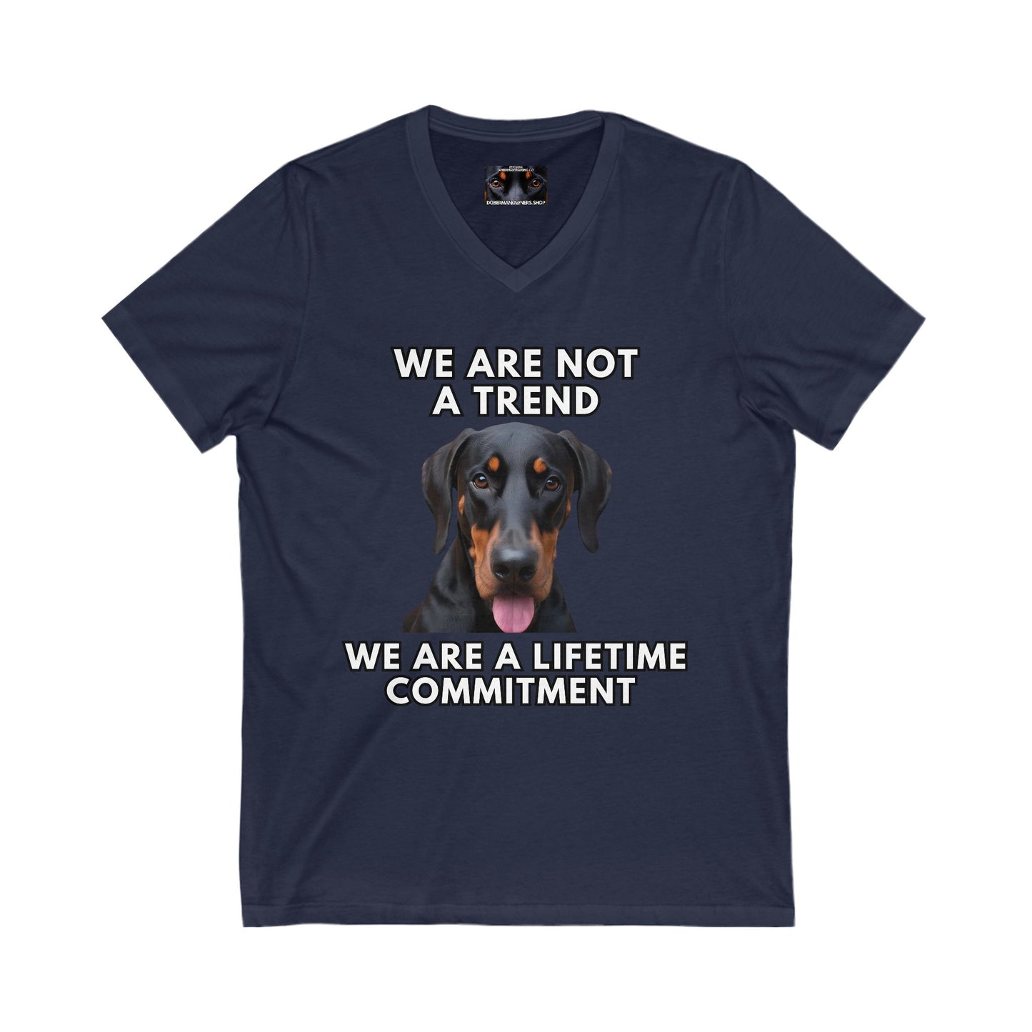 Adopt 10 Private Label Unisex Jersey Short Sleeve V-Neck Tee