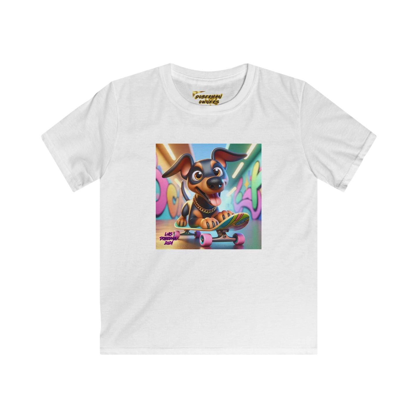 Luis Doberman Edition 010 Kids Softstyle Tee