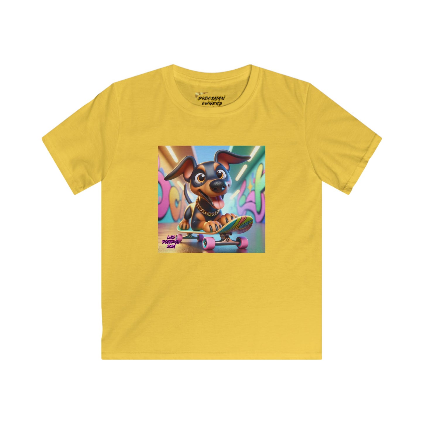 Luis Doberman Edition 010 Kids Softstyle Tee