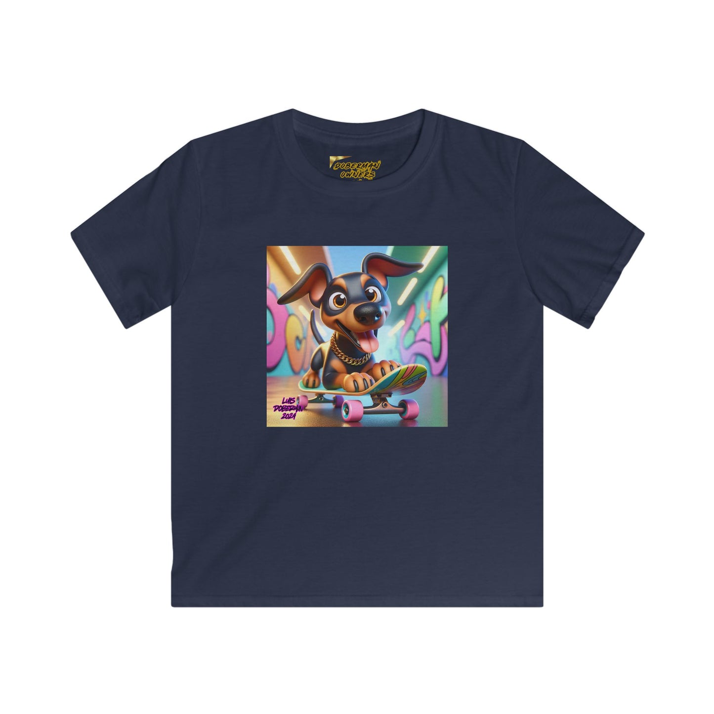 Luis Doberman Edition 010 Kids Softstyle Tee