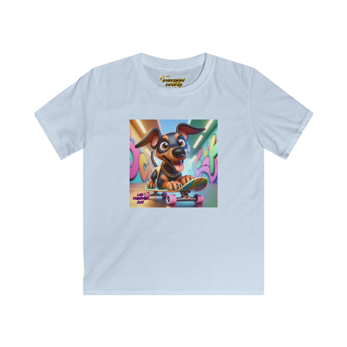 Luis Doberman Edition 010 Kids Softstyle Tee