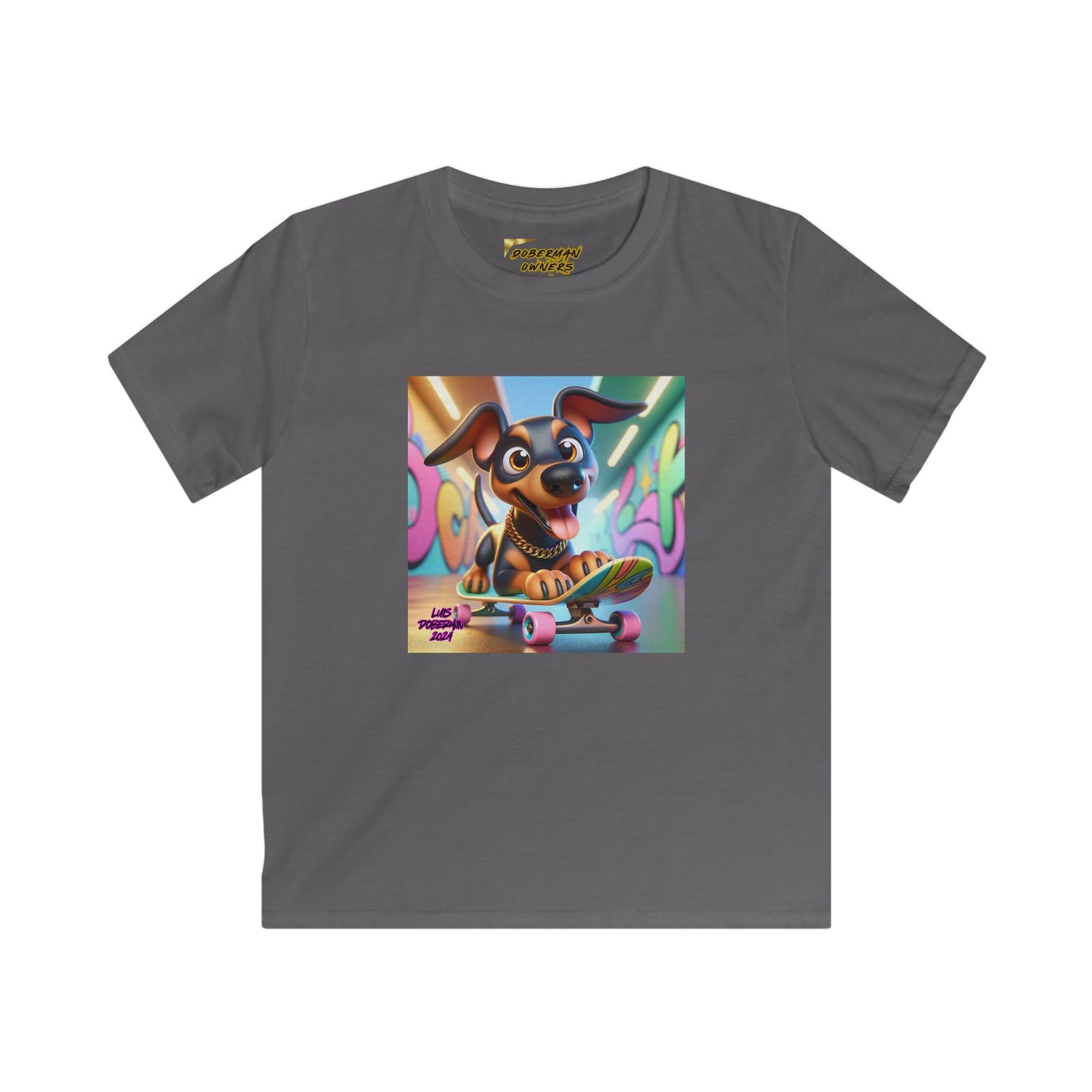 Luis Doberman Edition 010 Kids Softstyle Tee