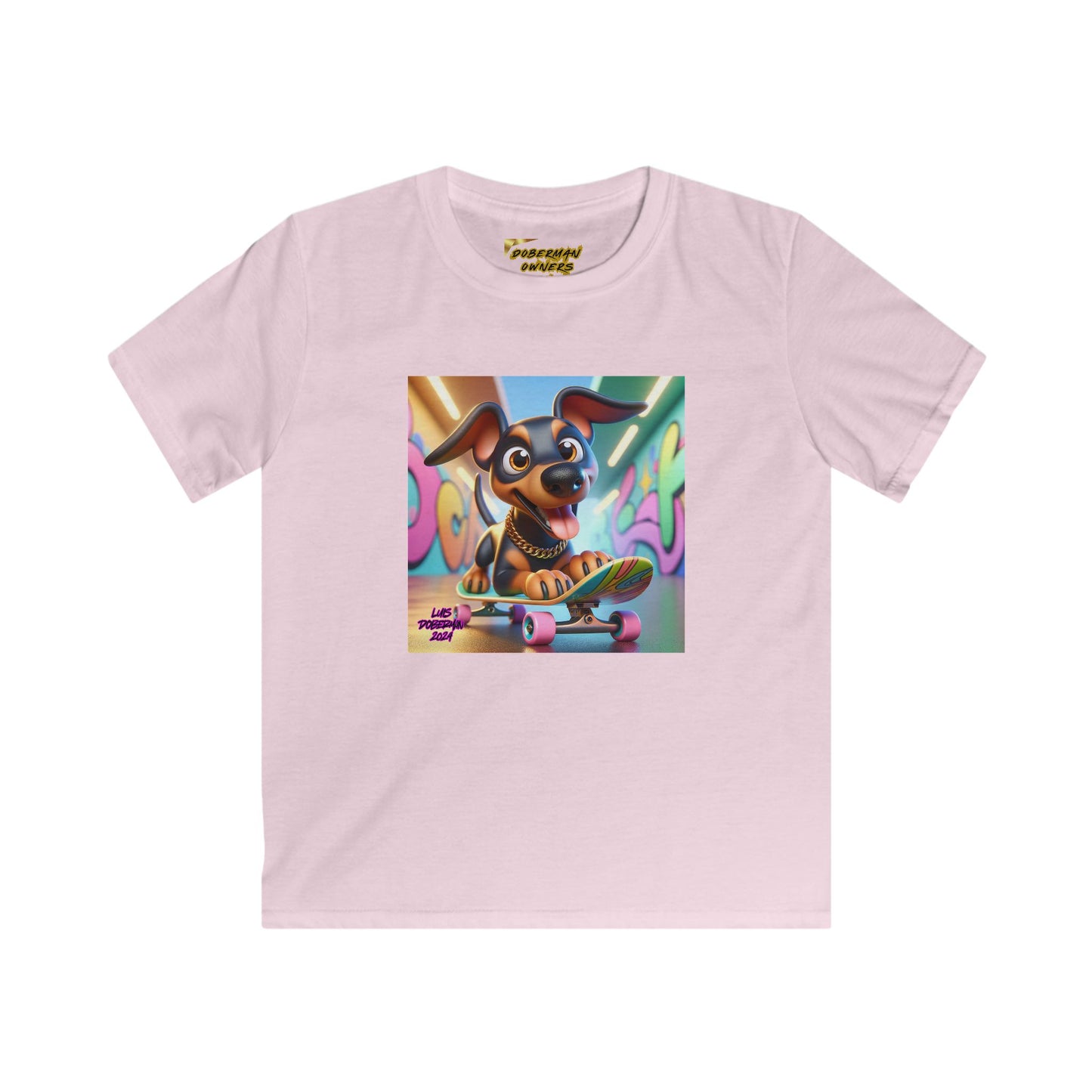 Luis Doberman Edition 010 Kids Softstyle Tee