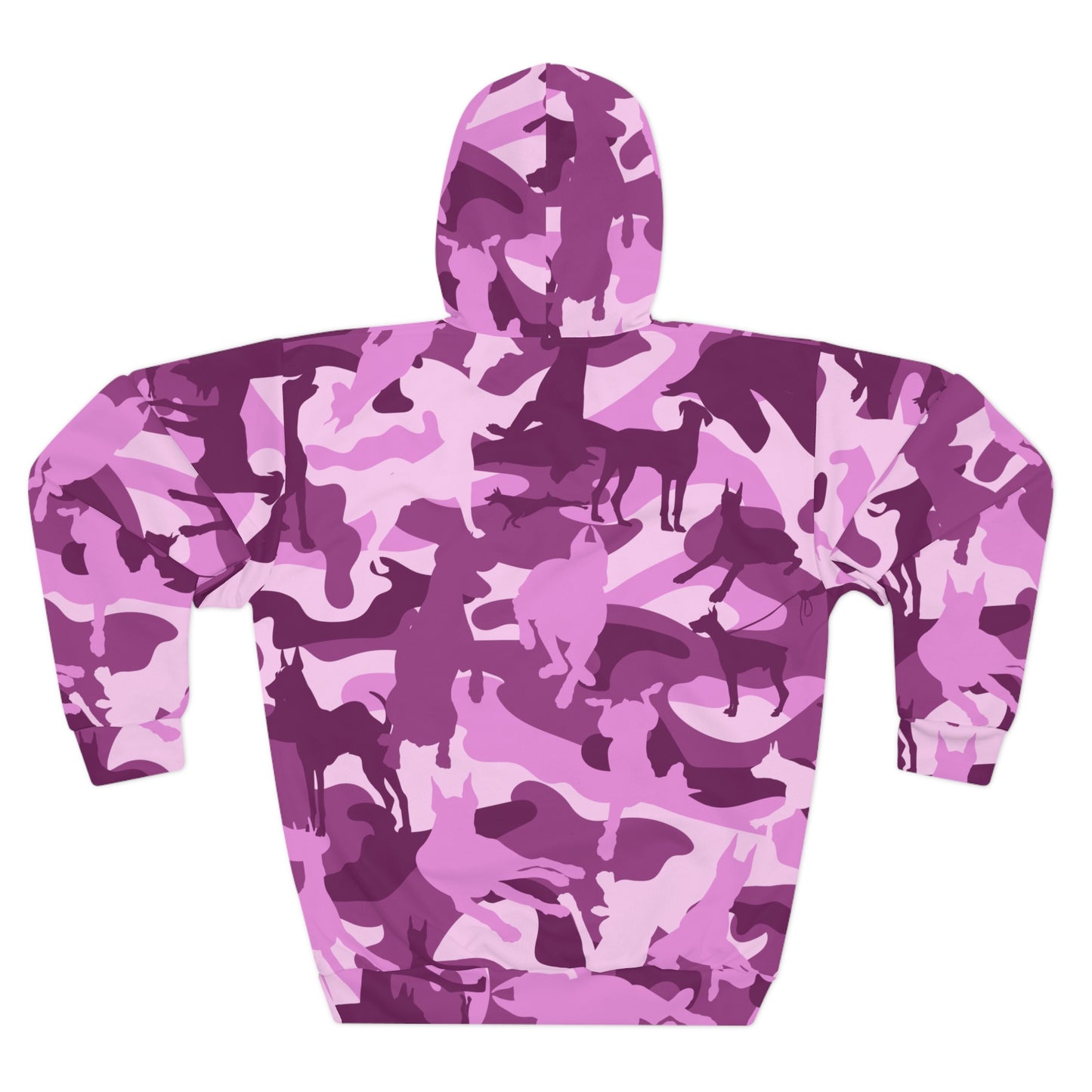 Doberman Camo 4 Unisex Pullover Hoodie (AOP)