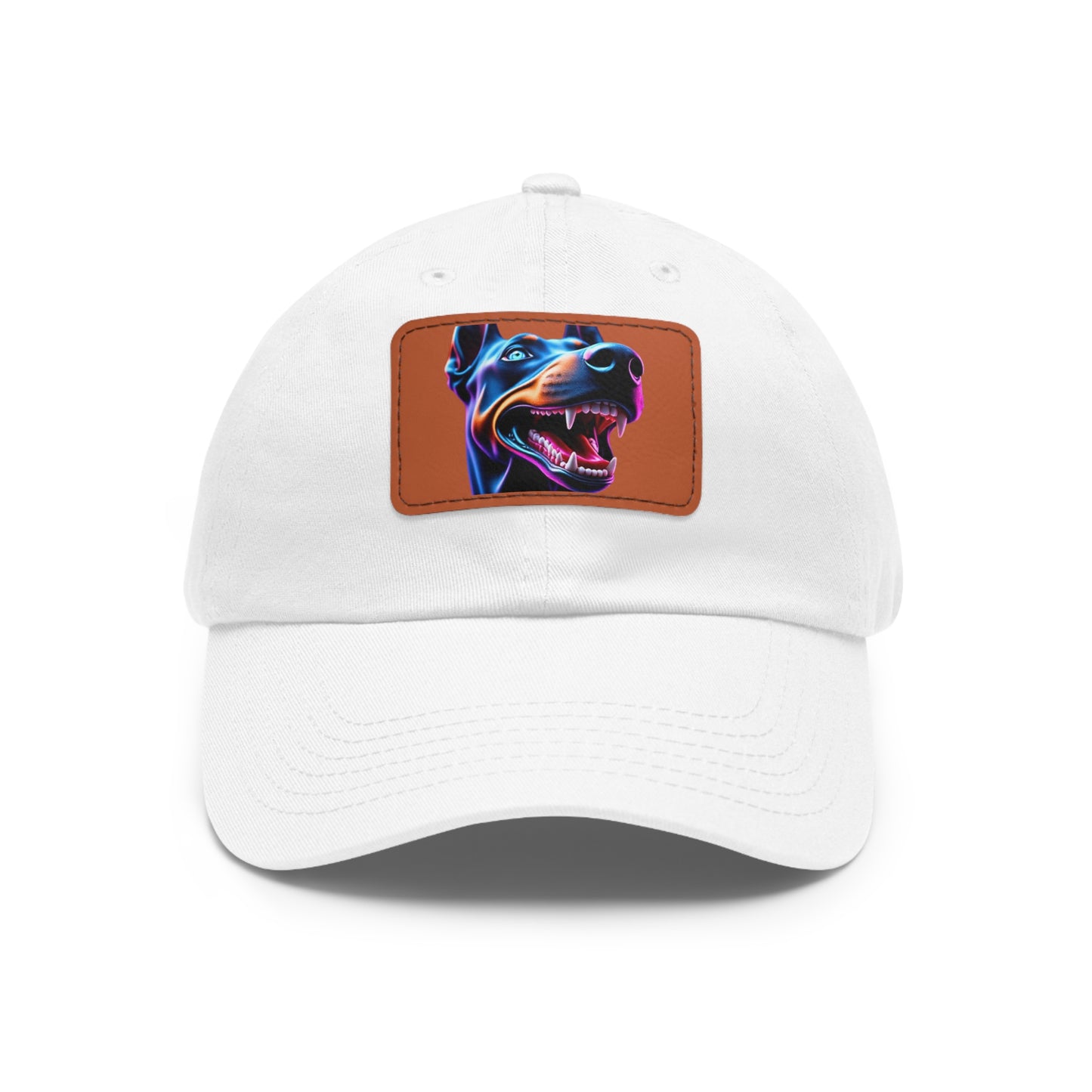Smiles 1 Dad Hat with Leather Patch (Rectangle)