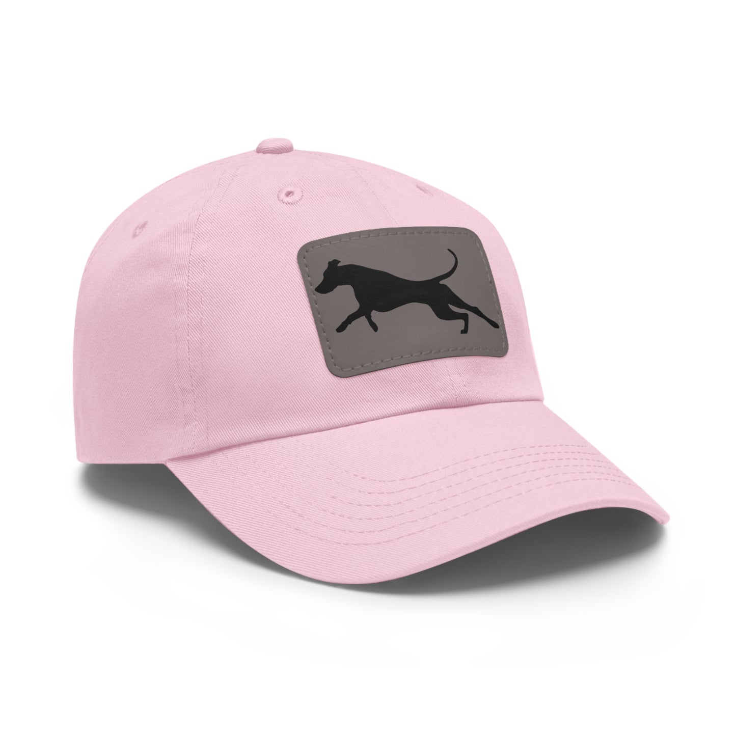 Run 1 Dad Hat with Leather Patch (Rectangle)