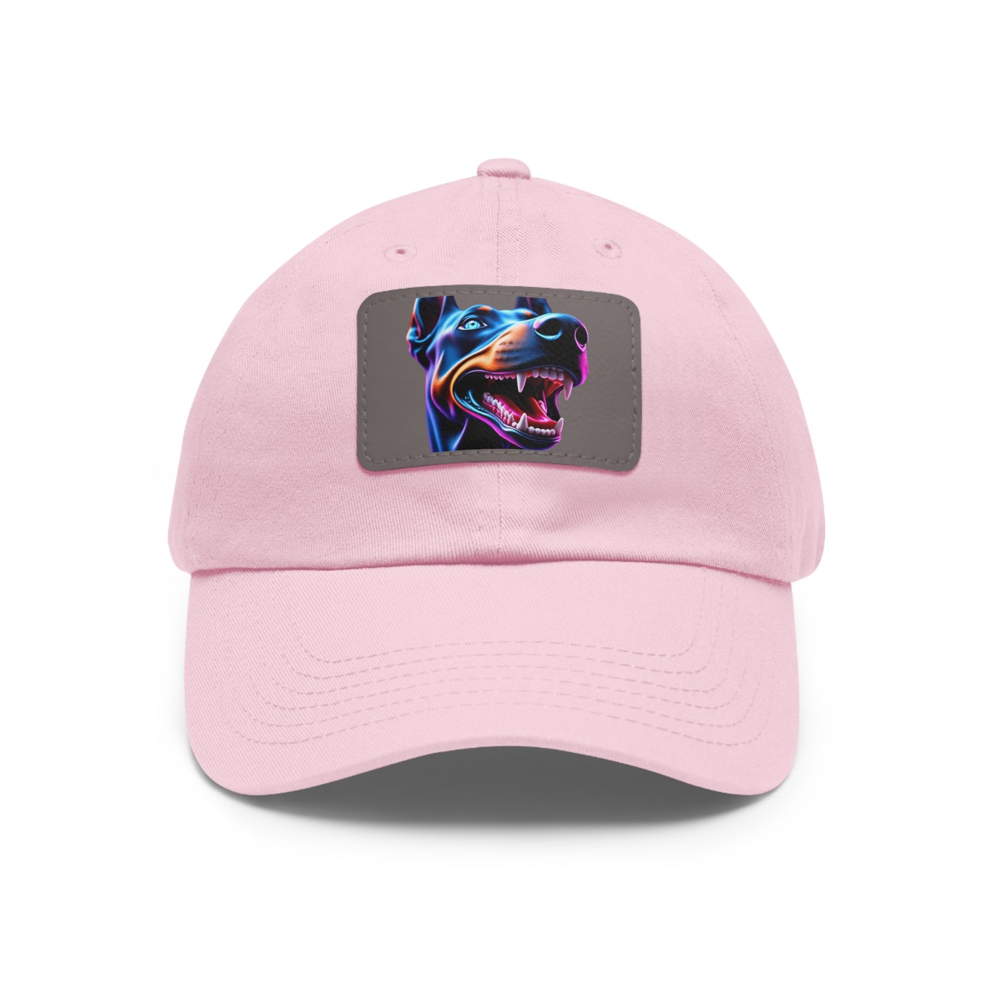 Smiles 1 Dad Hat with Leather Patch (Rectangle)