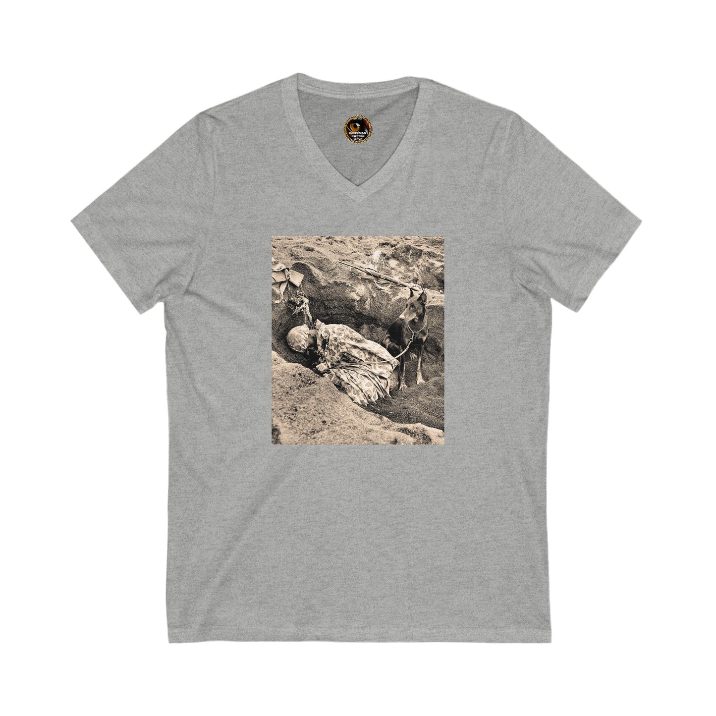 WW 1 Special Edition Private Label Unisex Jersey Short Sleeve V-Neck Tee