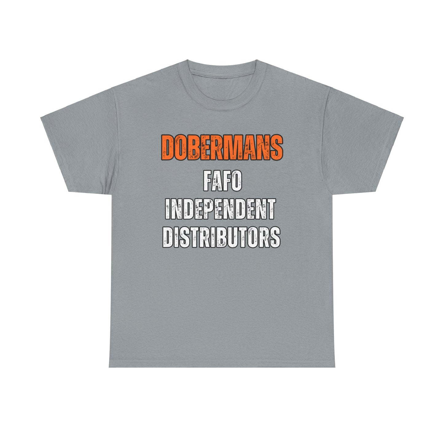 Dobermans Because 5 2025 Unisex Heavy Cotton Tee