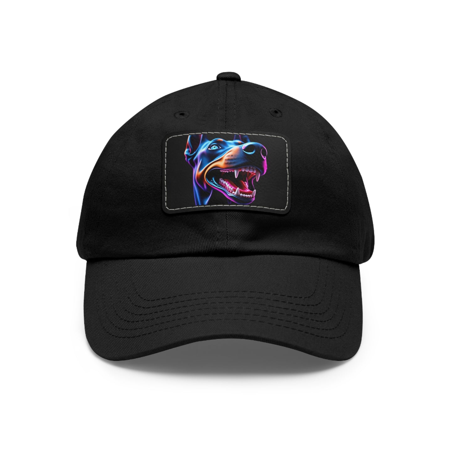 Smiles 1 Dad Hat with Leather Patch (Rectangle)