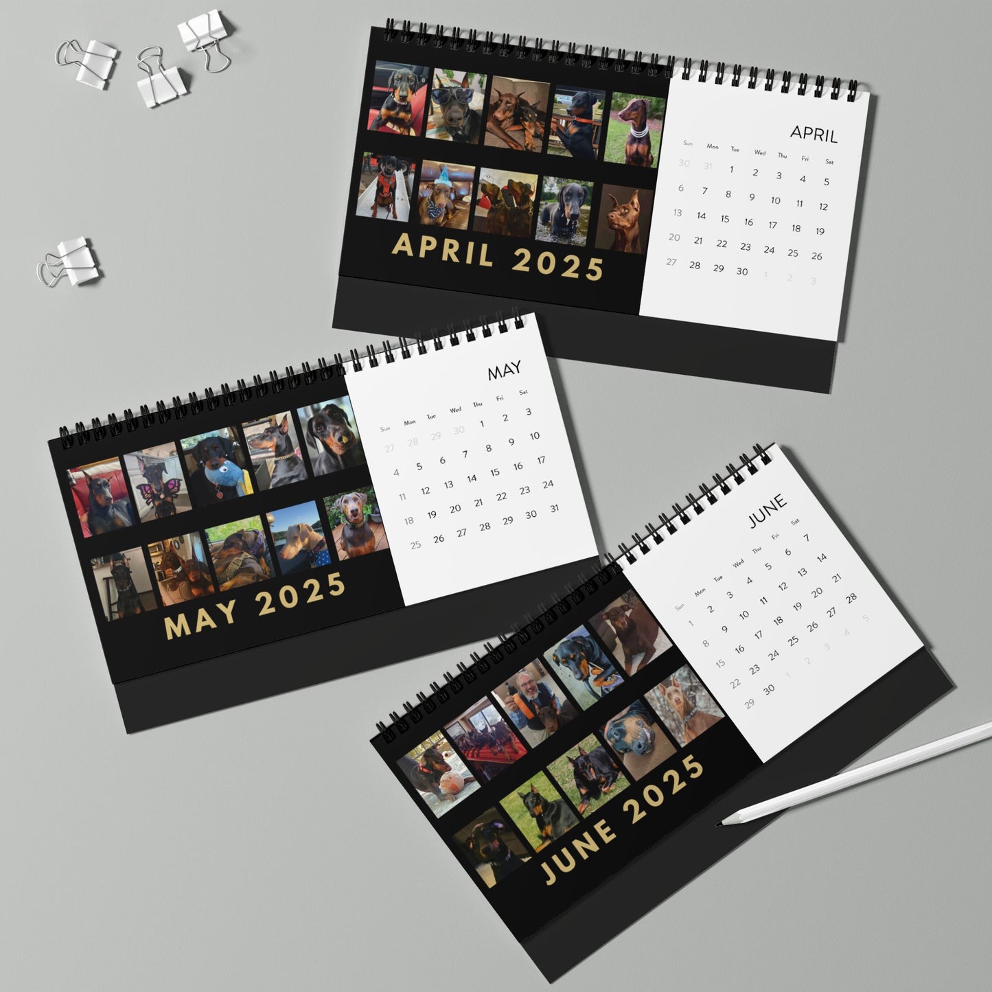 DTT 4th USA Edition Desktop Calendar (2025 grid)