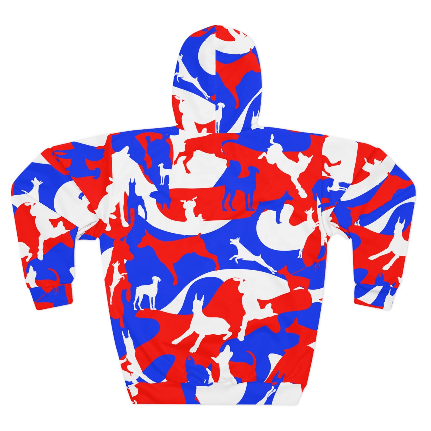 Doberman Camo 7 Unisex Pullover Hoodie (AOP)