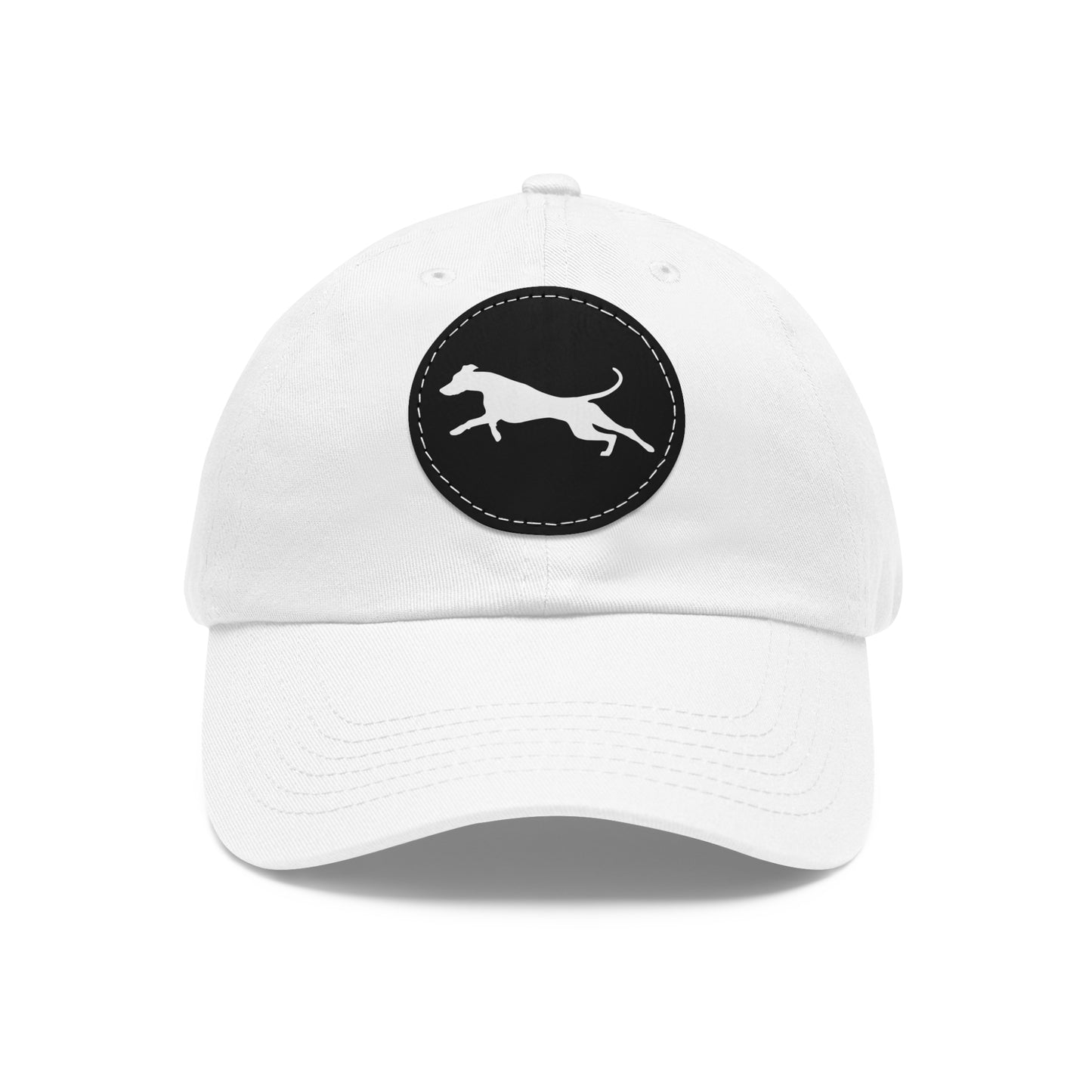 N 3 Dad Hat with Leather Patch (Round)