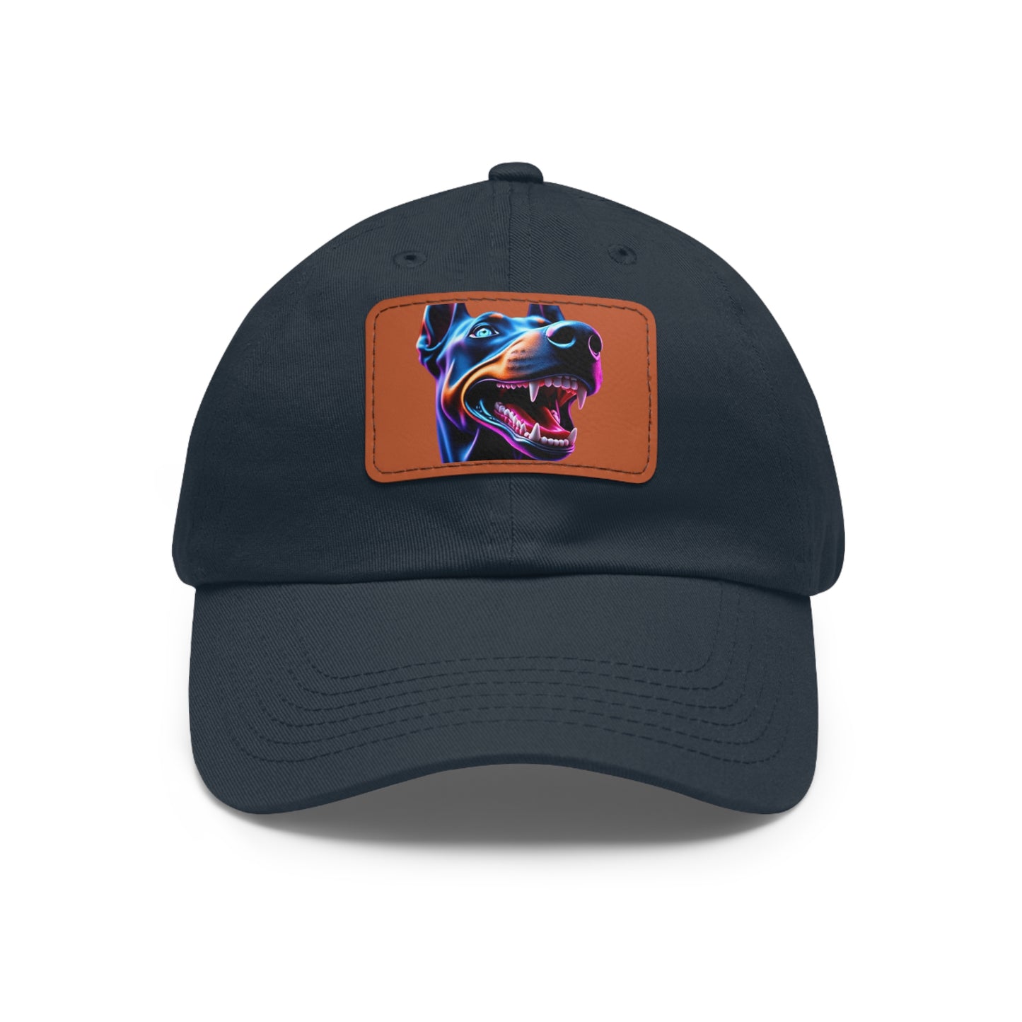 Smiles 1 Dad Hat with Leather Patch (Rectangle)
