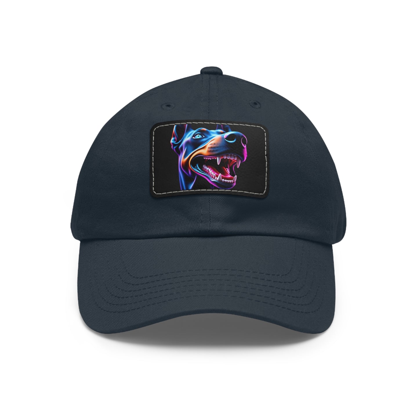 Smiles 1 Dad Hat with Leather Patch (Rectangle)