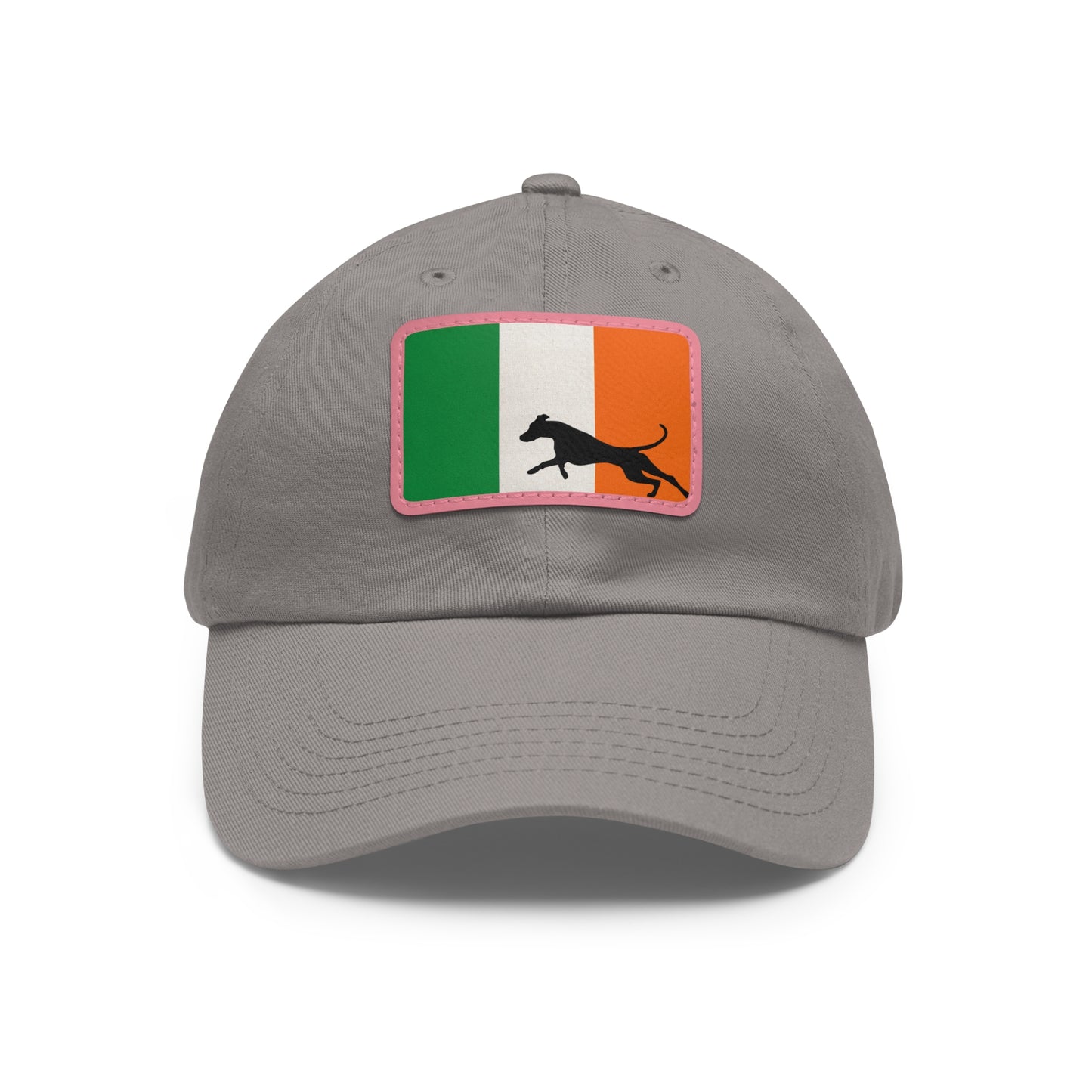 Doberman Ireland Protect 1 Dad Hat with Leather Patch (Rectangle)