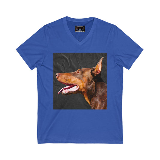 The Look 2  Private Label Unisex Jersey Short Sleeve V-Neck Tee