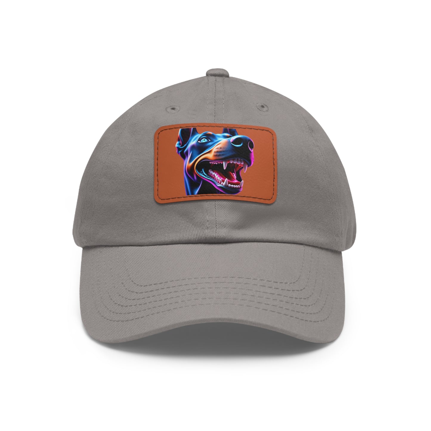 Smiles 1 Dad Hat with Leather Patch (Rectangle)
