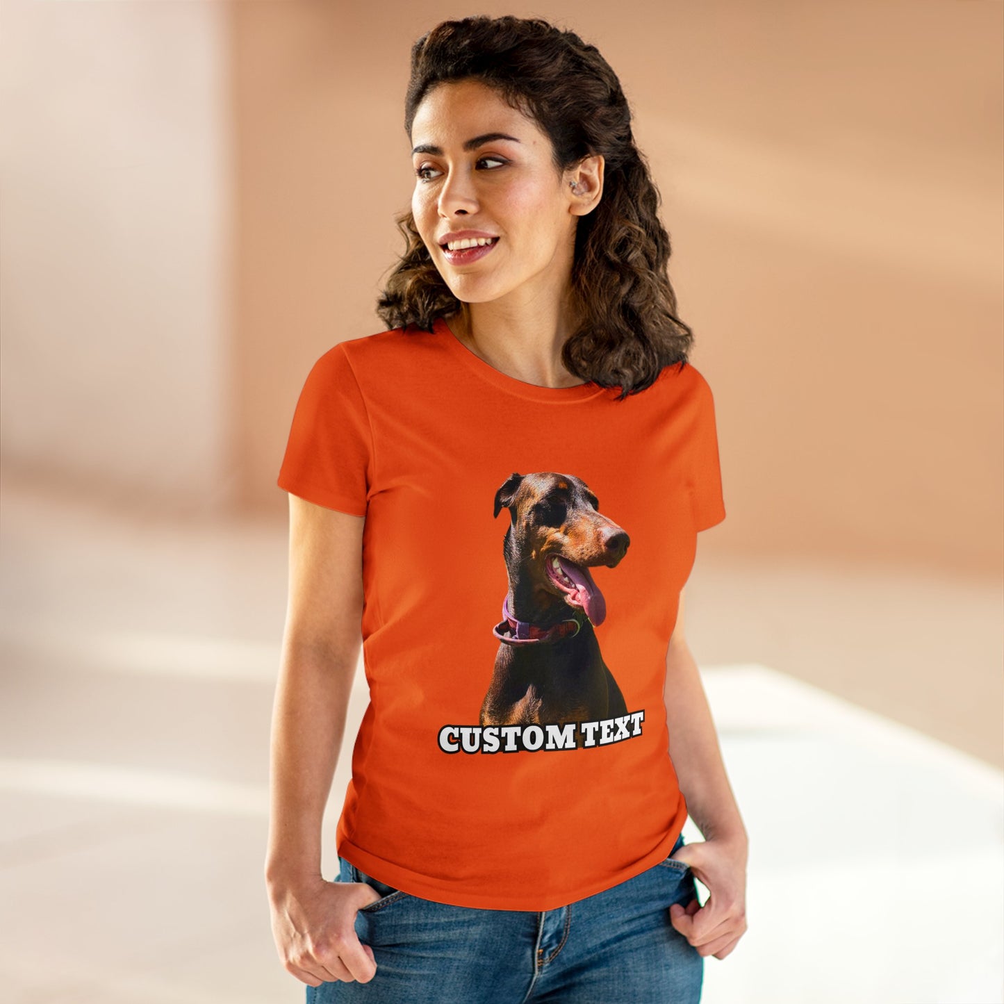 Custom Women's Midweight Cotton Tee