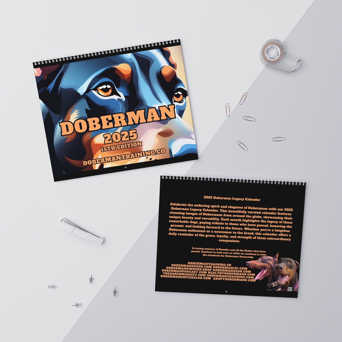 Doberman DTT 15th Edition Wall Calendars (2025)