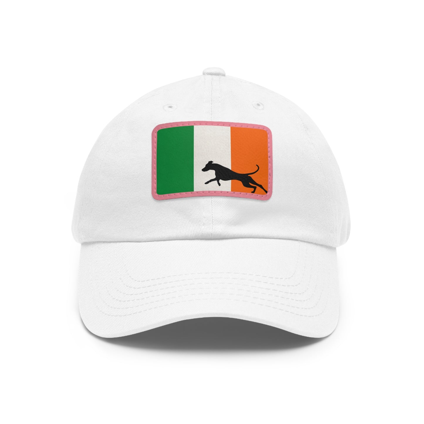 Doberman Ireland Protect 1 Dad Hat with Leather Patch (Rectangle)