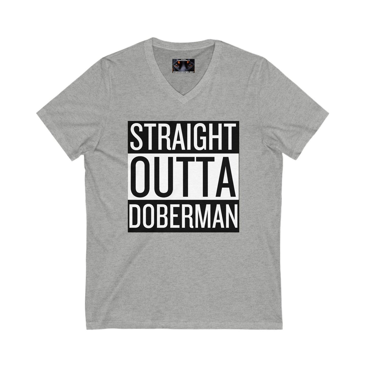 Outta 1 Private Label Unisex Jersey Short Sleeve V-Neck Tee