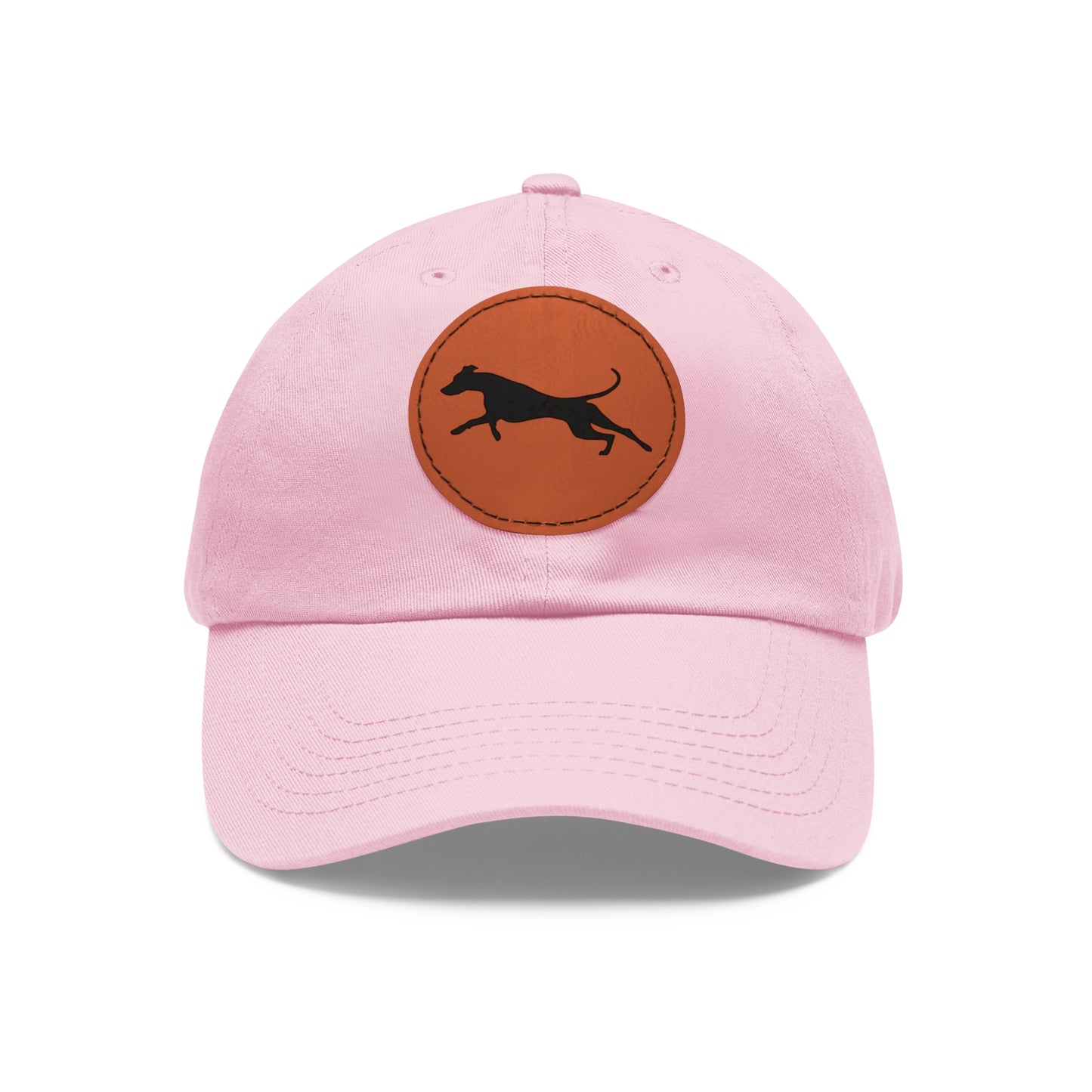 N 5 Dad Hat with Leather Patch (Round)