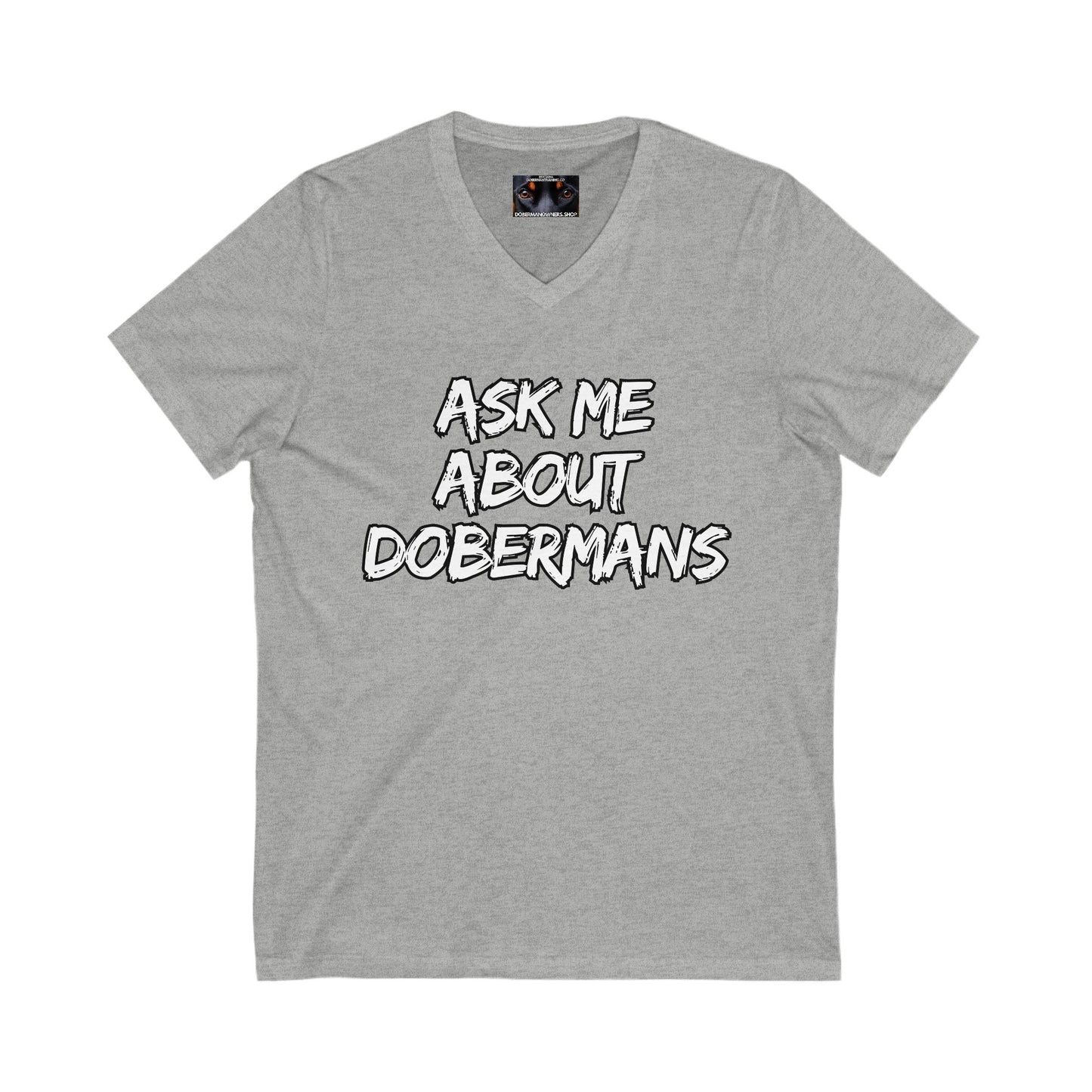 Adopt 1 Private Label Unisex Jersey Short Sleeve V-Neck Tee