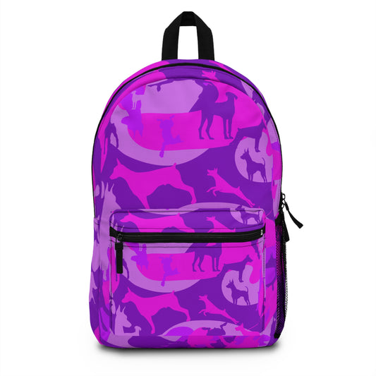 Doberman Camo Print 3 Backpack