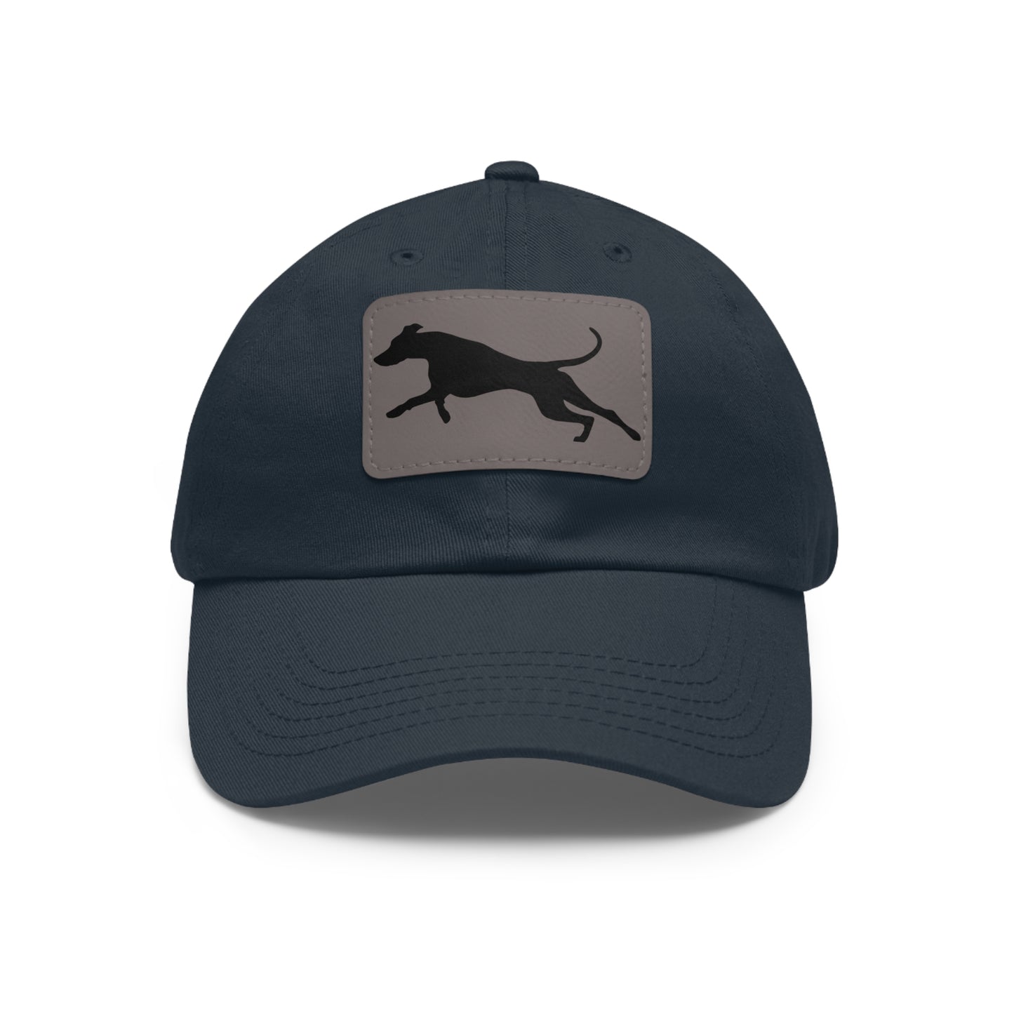 Run 1 Dad Hat with Leather Patch (Rectangle)