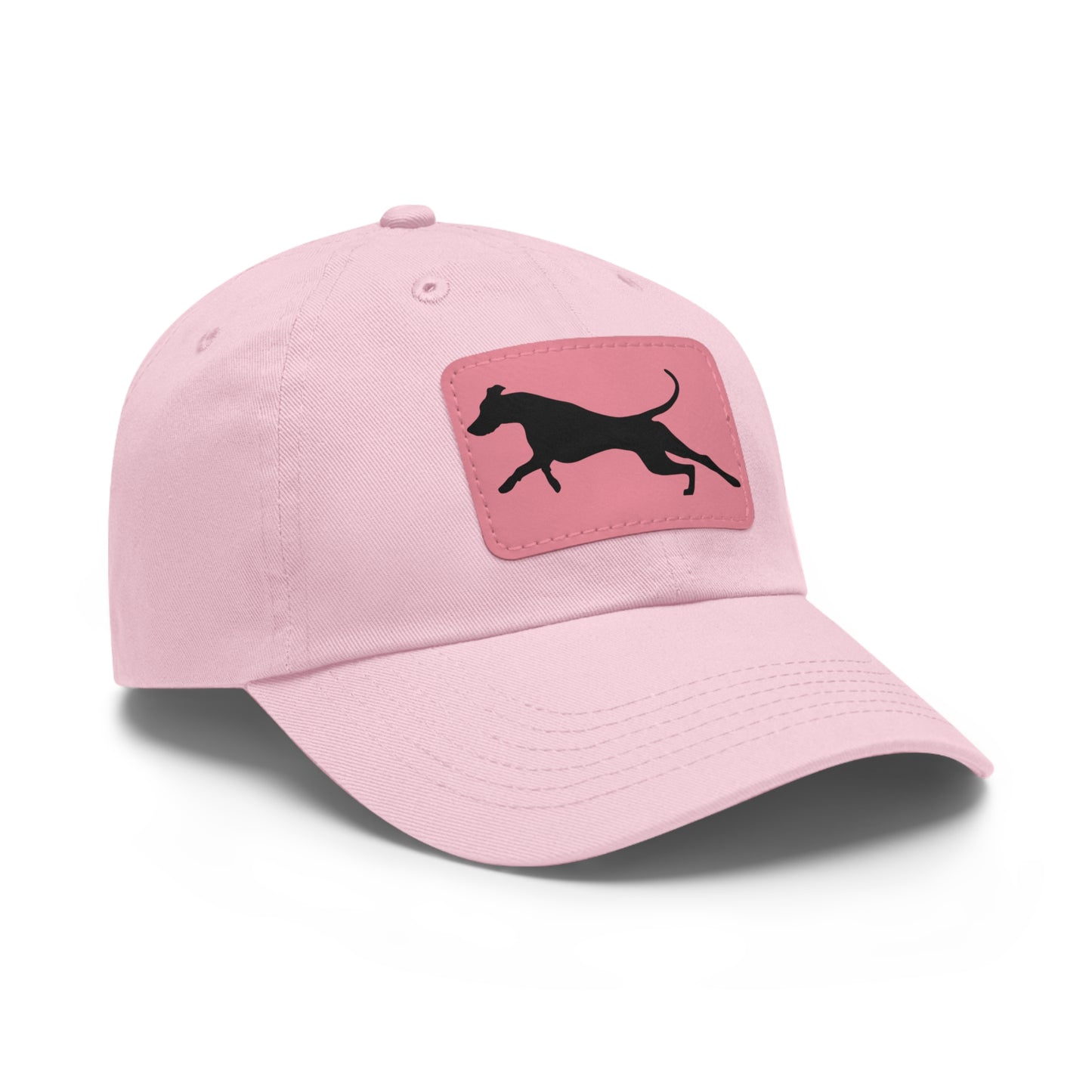 Run 1 Dad Hat with Leather Patch (Rectangle)